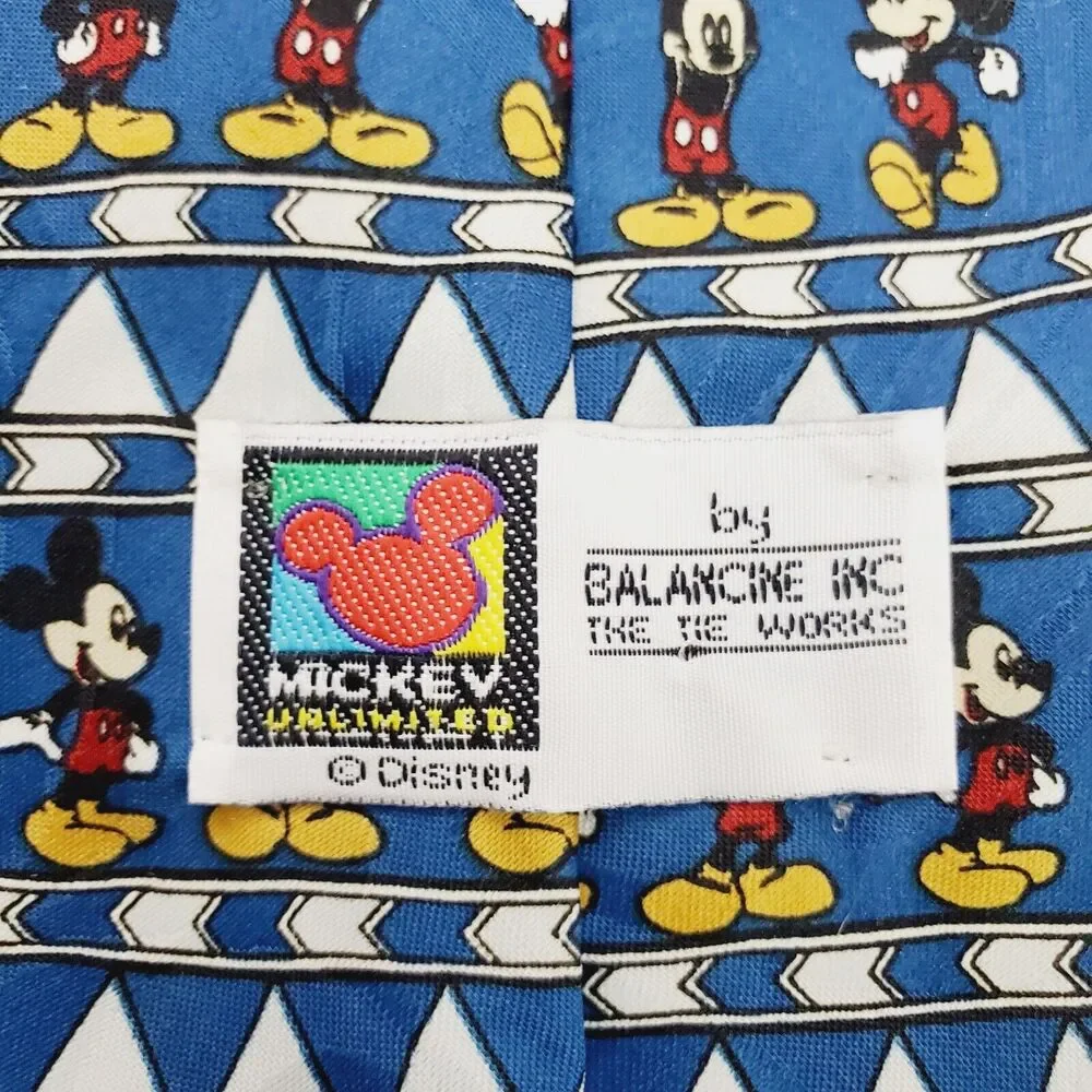 Vintage Disney Mickey Unlimited by Balancine INC The Tie Works Men's Collection - Picture 6 of 10